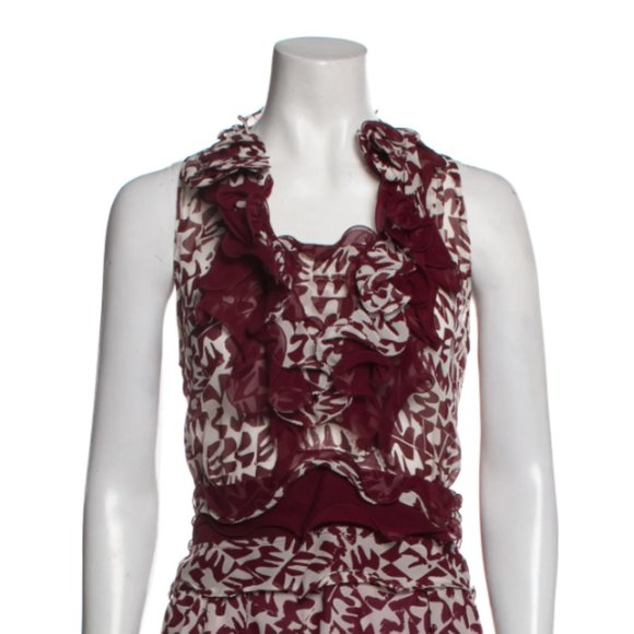 OSCAR DE LA RENTA  SILK TOP - Picture 2 of 5